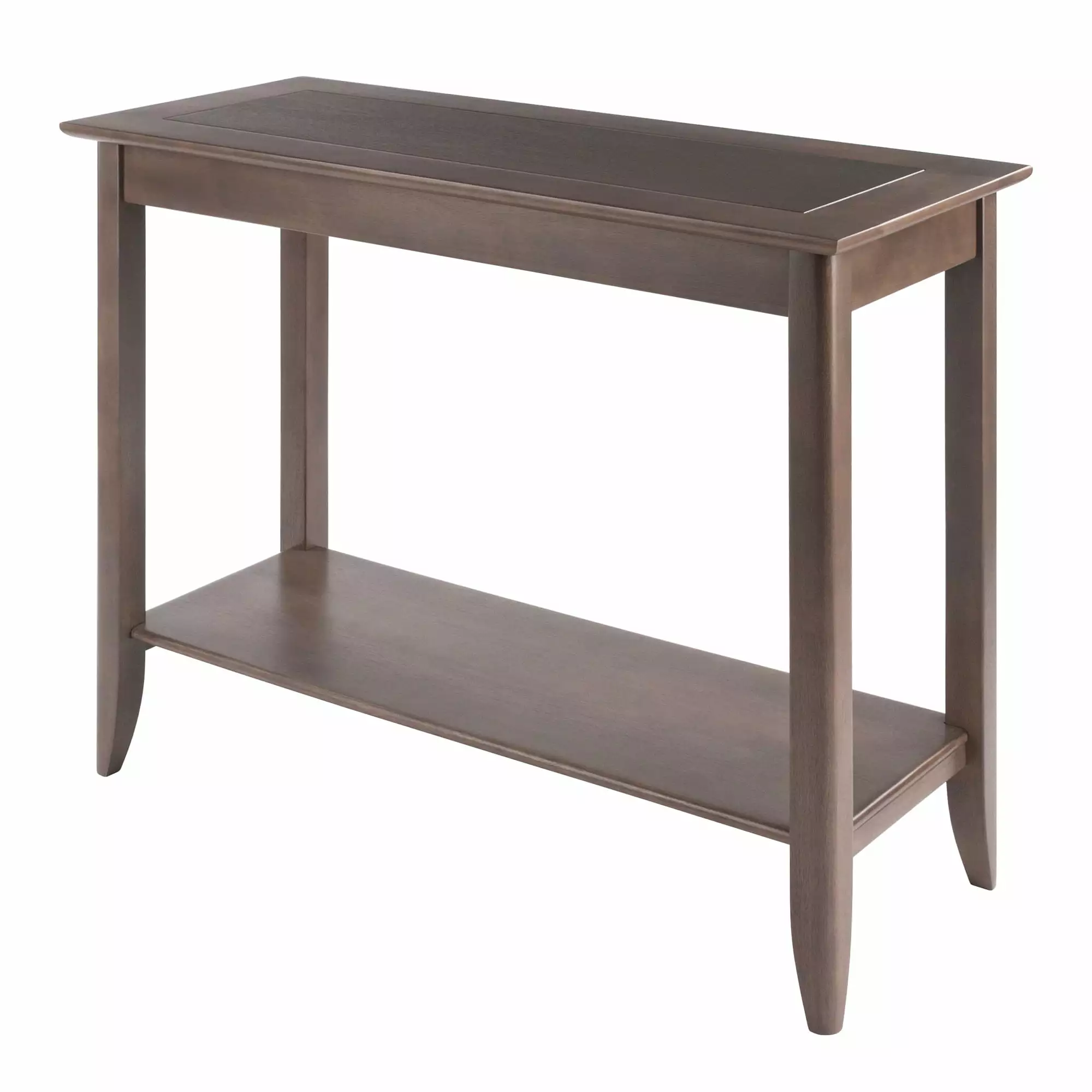 Winsome Wood Santino Console Hall Table Oyster Gray - Classic Entryway Furniture Console