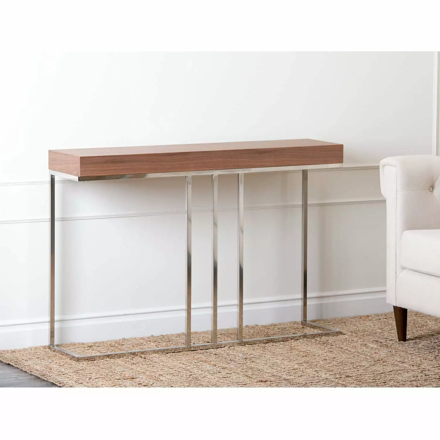 Devon & Claire Nashville Walnut Sofa Table Elegant Living Rooms Console