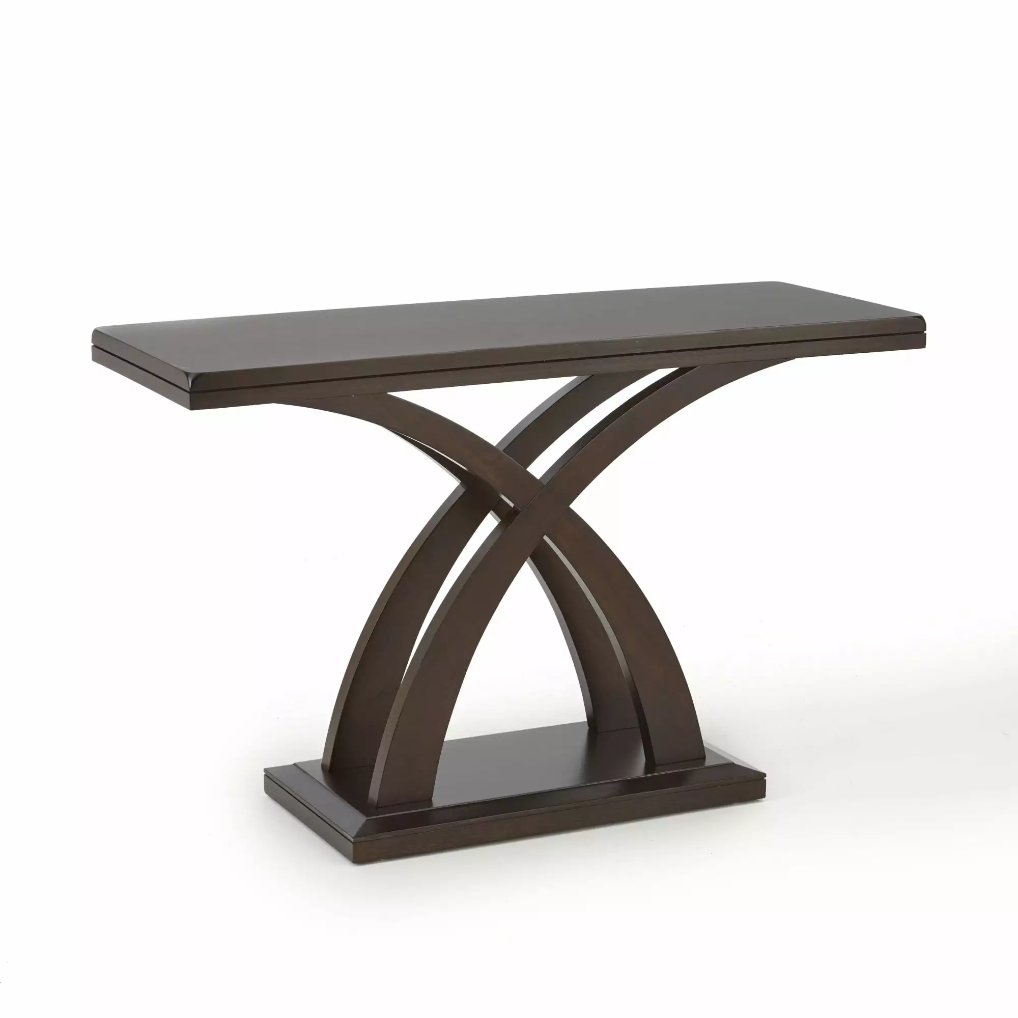 Jocelyn Console Table Espresso Cherry Wood and Mango Veneers Elegant Entryways Console Steve Silver Company