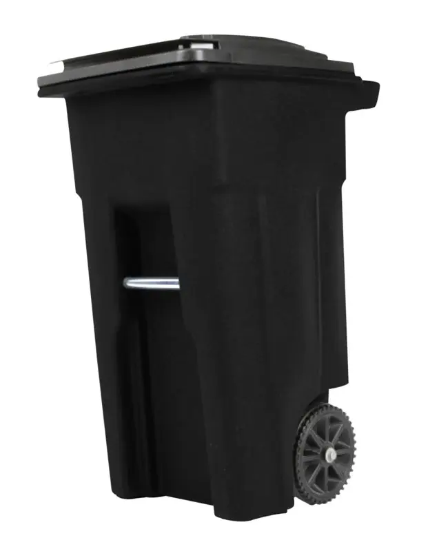 Toter 79232-R2200 Trash Can, 32 gal Capacity, Polyethylene, Midnight, Lid Closure