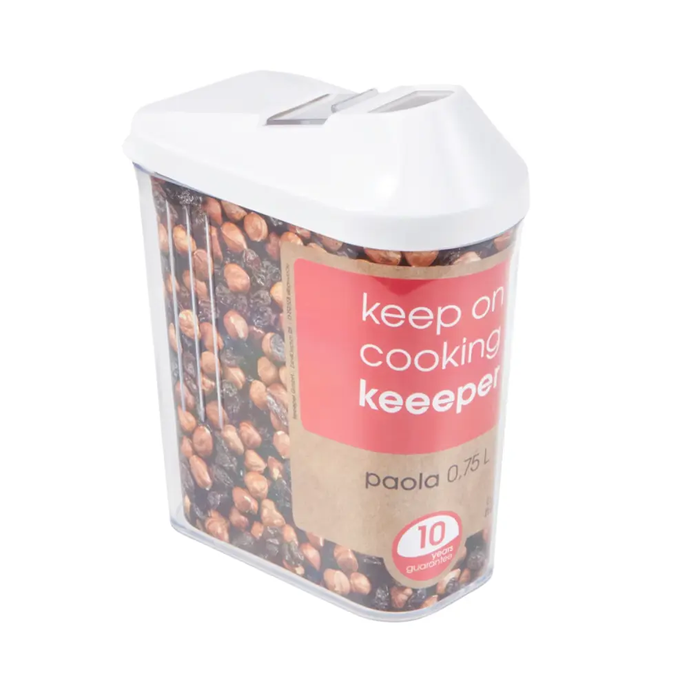 Touchless Kitchen Food Storage Container Lid Kitchen 0.75l Transparent Dishwasher Harmless