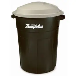 Evergreen Trash Can 32-Gallon Heavy Duty Home or Office True Value
