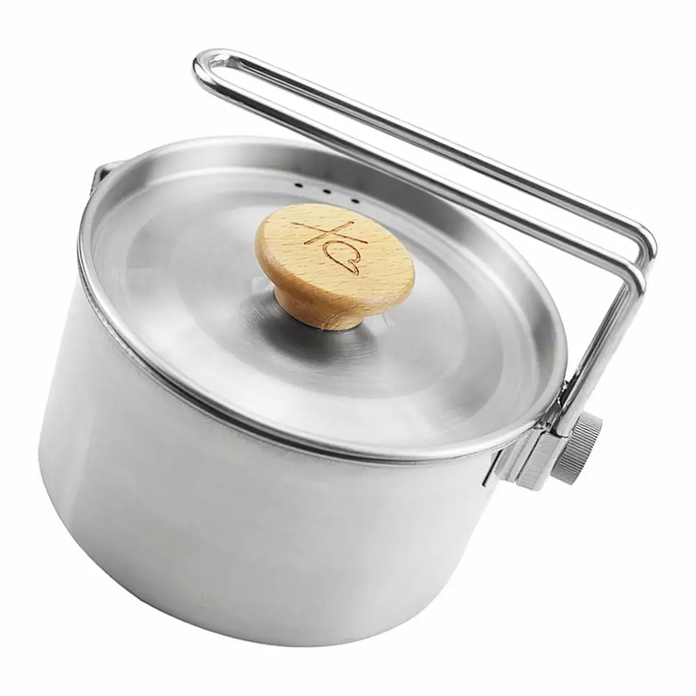 Stainless Steel Instant Noodle Pot Japanese Ramen Bowl Travel Cooker Motorcycle Coffee