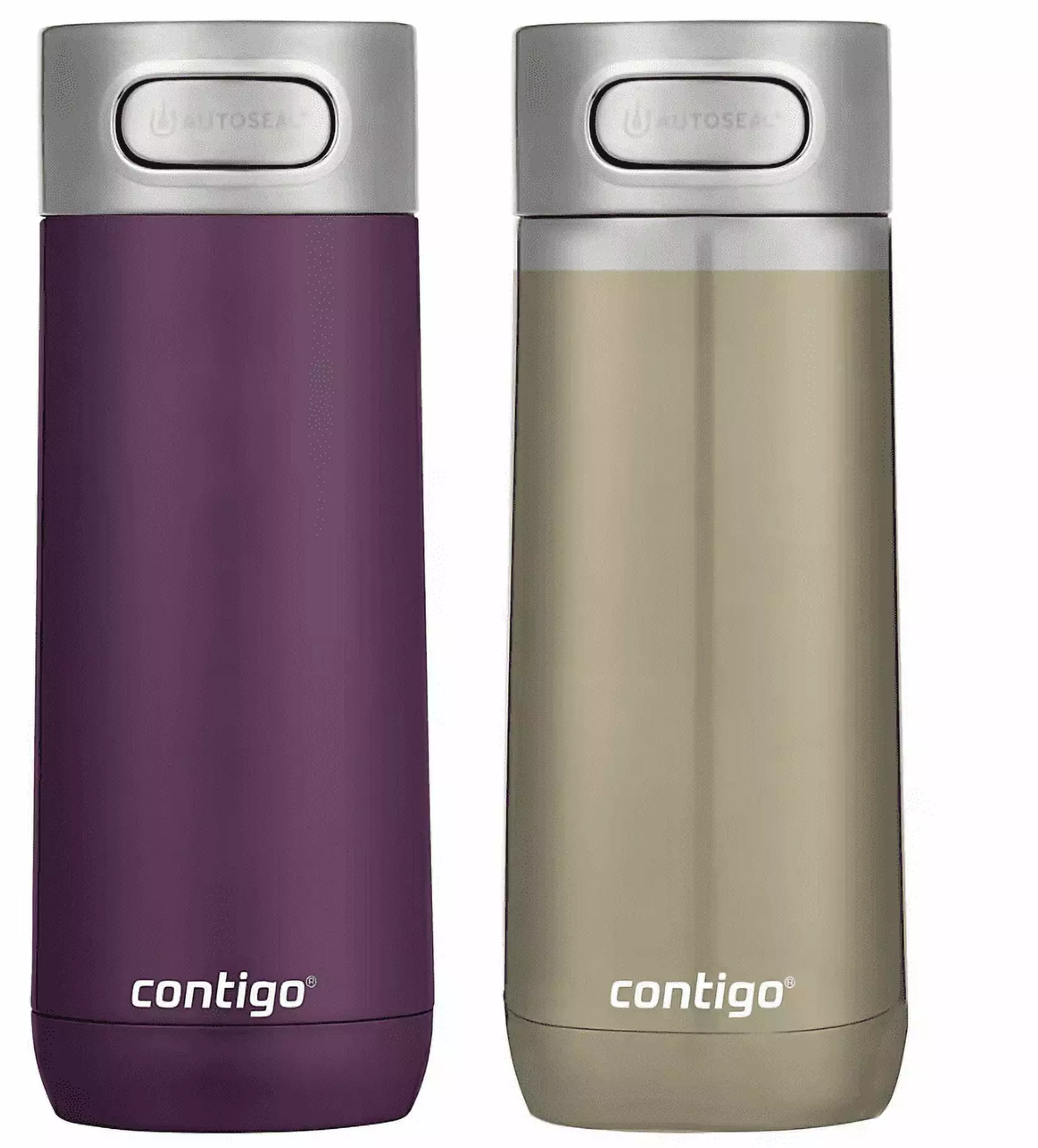 Contigo Luxe 14 oz Travel Mug 2 Pack Merlot and Chardonnay Insulated Stainless Steel