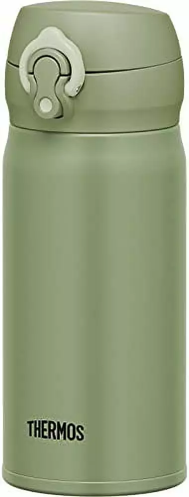 Thermos Water Bottle Vacuum Insulated Mobile Mug 350ml Khaki Cold Drink Container
