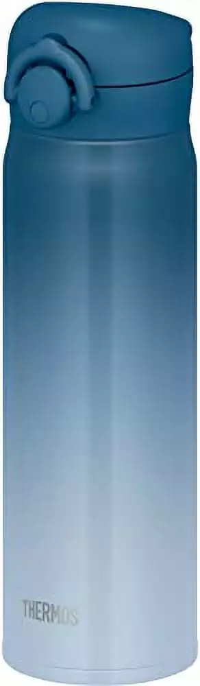 Thermos Water Bottle Vacuum Insulated Mobile Mug 500ml Blue Gradation Stainless Steel