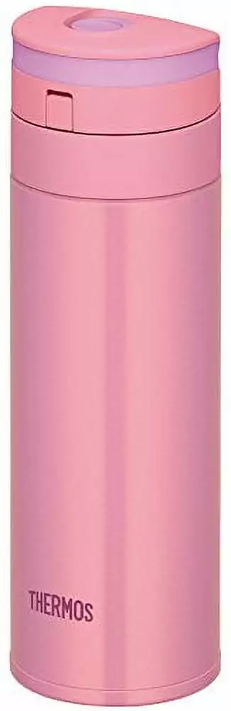 Thermos Water Bottle Vacuum Insulation Mobile Mug One-touch Open Type 0.35L Pink