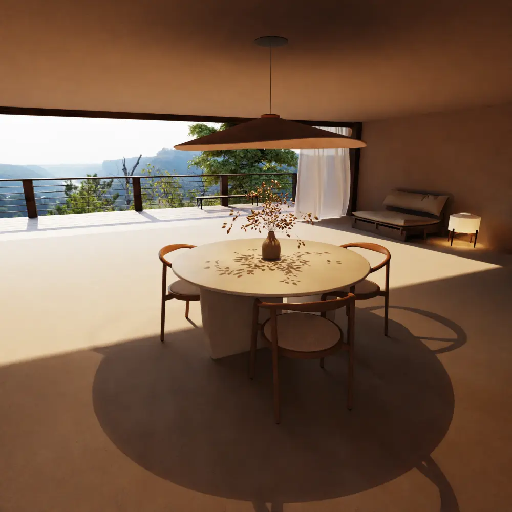 Eettafel Pannes - StoneSkin Latte - 150 cm