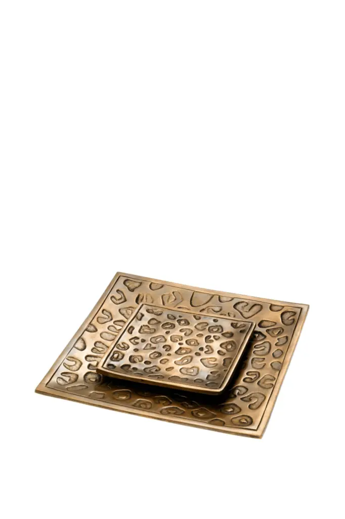 Eichholtz Jaguar Brass Panther Tray Set Luxury Home Accessory