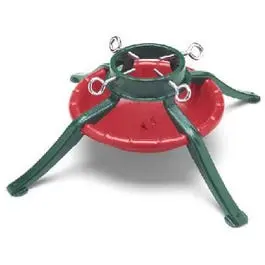 Christmas Tree Stand Red Green Steel 4.5-Inch Trunk Diameter Various