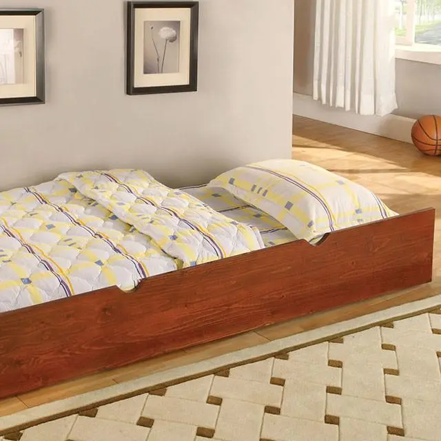 OMNUS Oak Wood Trundle Bed Underbed Storage Guest Room