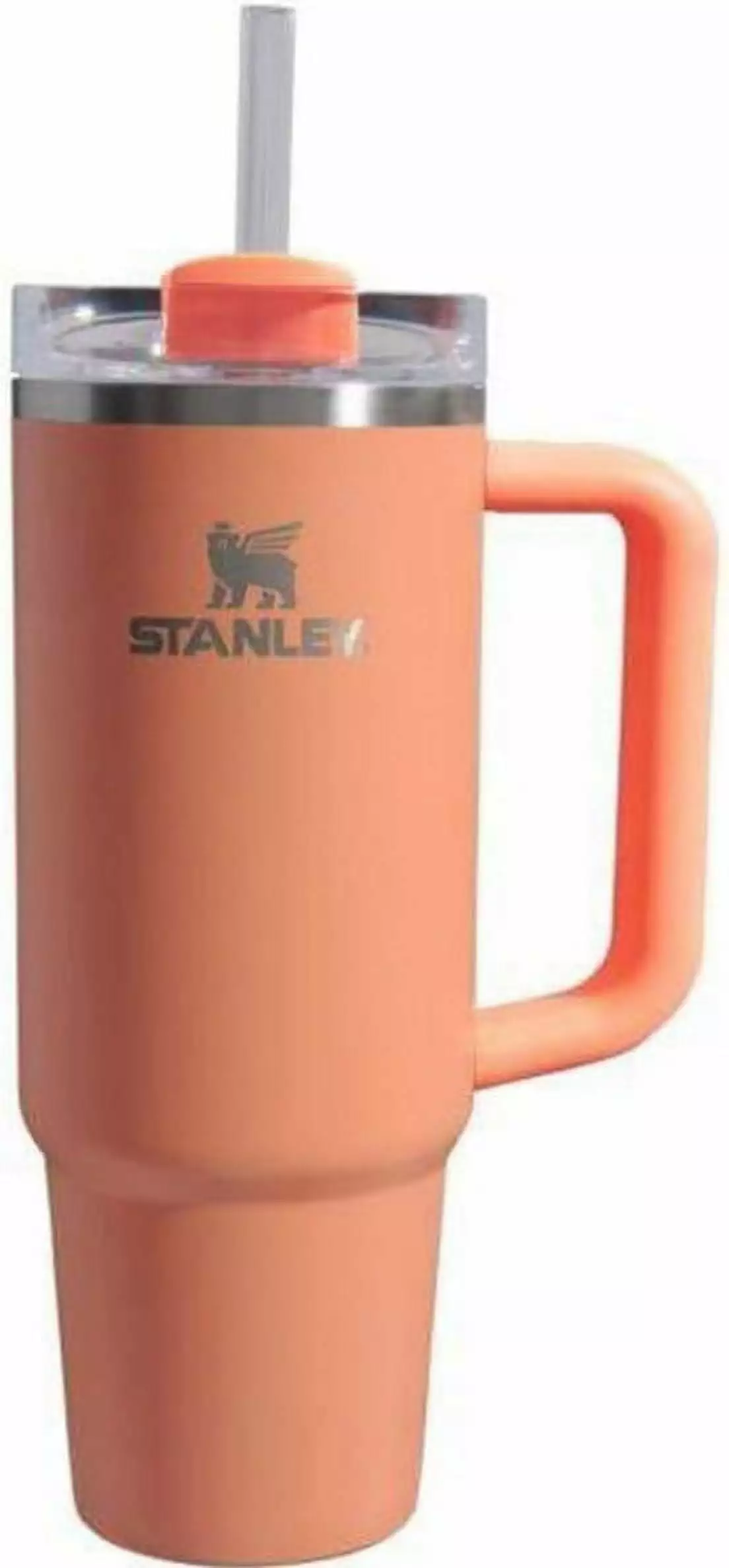 Stanley 30 oz H2.0 Flowstate Quencher Tumbler Stainless Steel Vacuum Insulated Cup Fusion Coral