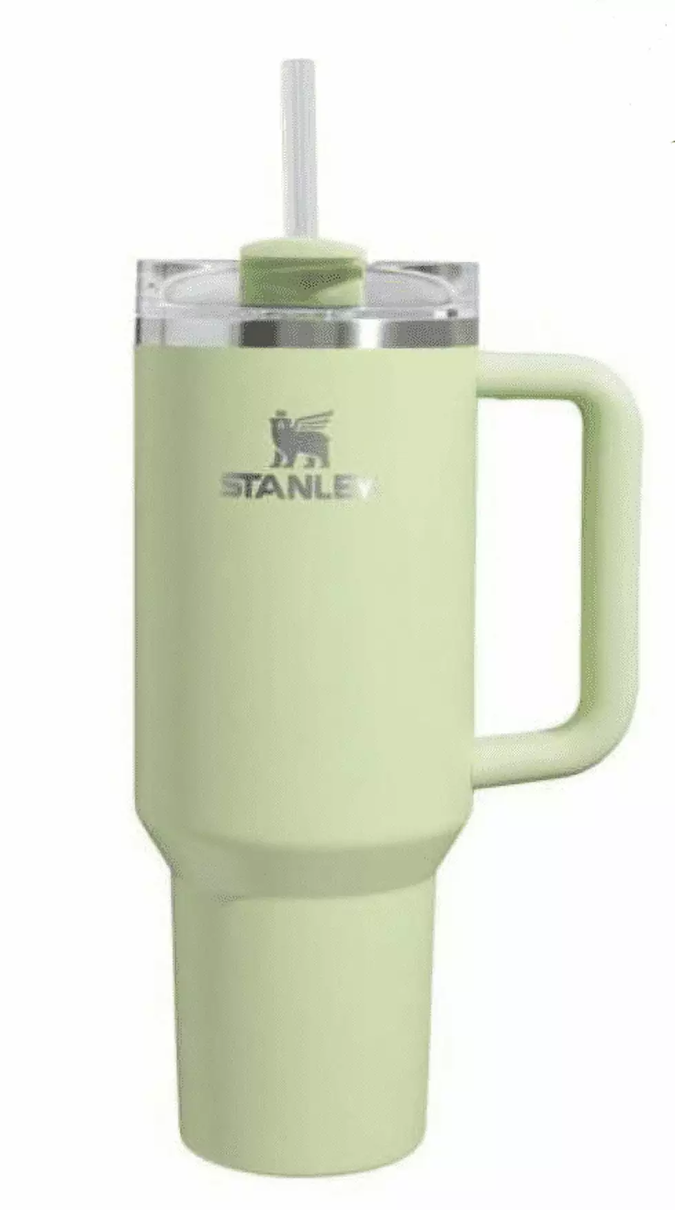 Stanley 40 oz H2.0 Flowstate Quencher Tumbler Stainless Steel Vacuum Insulated Cup Pale Lime