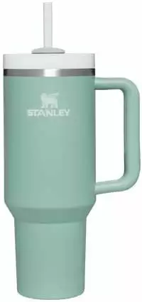 STANLEY Quencher H2.0 FlowState Tumbler 40oz Insulated Stainless Steel Cup Lid Eucalyptus