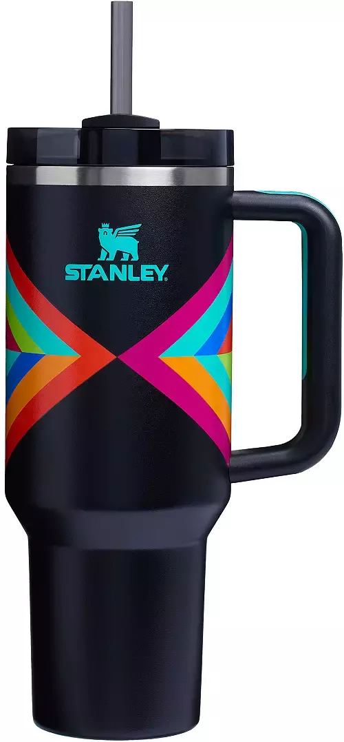 Stanley 40 oz Quencher H2.0 FlowState Tumbler Hyper Geo Vacuum Insulated Stainless Steel Cup