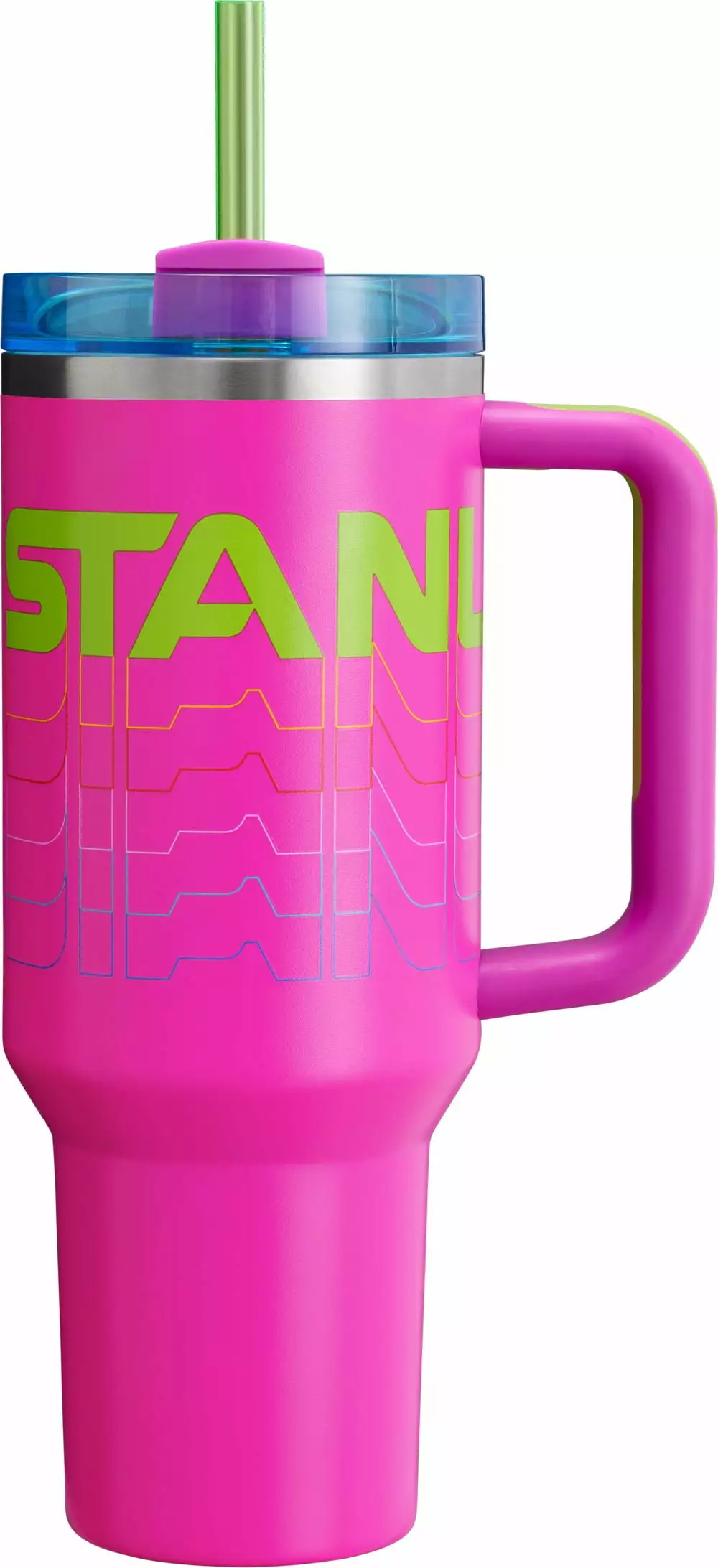 Stanley 40 oz Quencher H2.0 FlowState Tumbler Reverb Collection Vivid Violet Vacuum Insulated Cup
