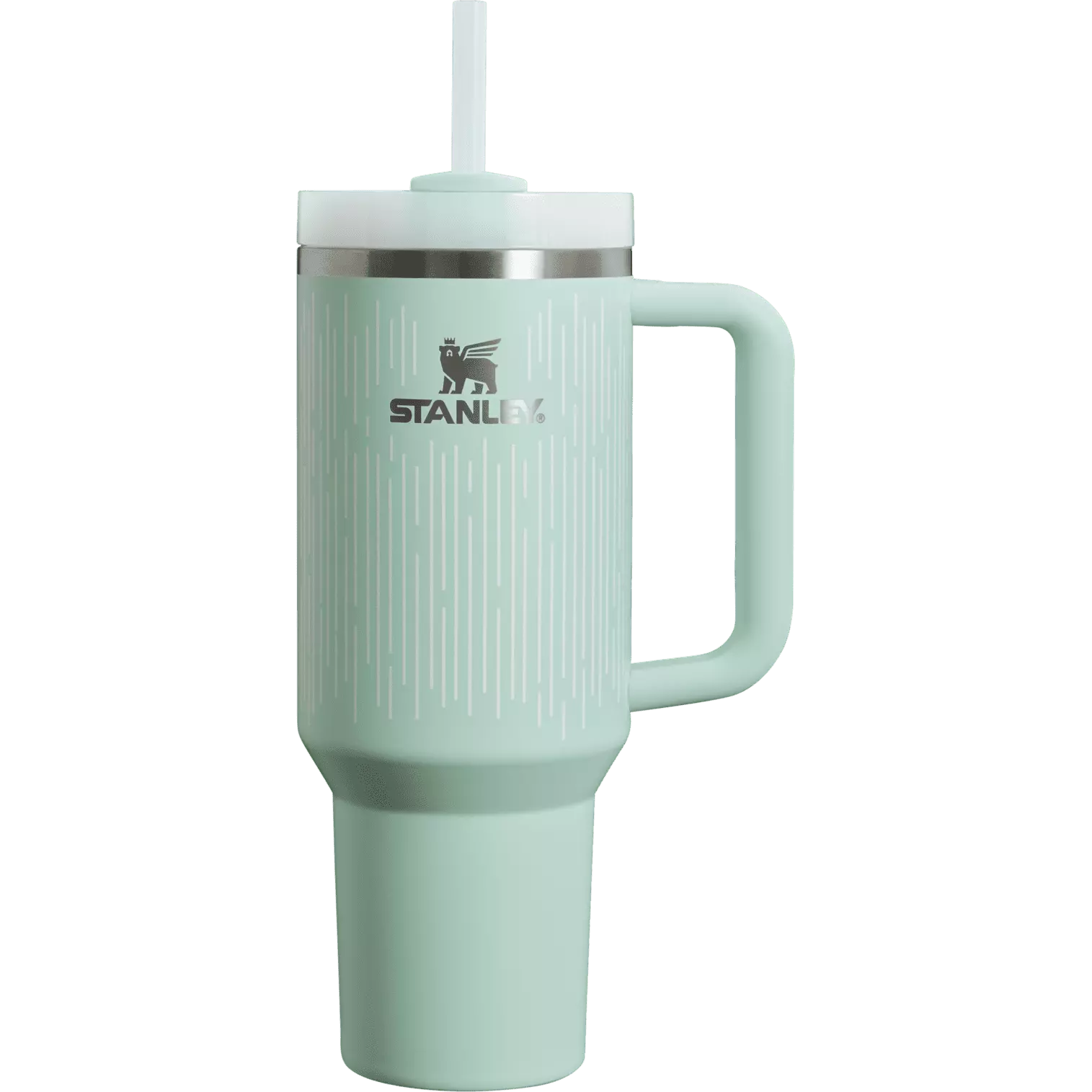 STANLEY SOFT RAIN MINT QUENCHER H2.0 FLOWSTATE TUMBLER 40 OZ Stainless Steel Vacuum Insulated Cup