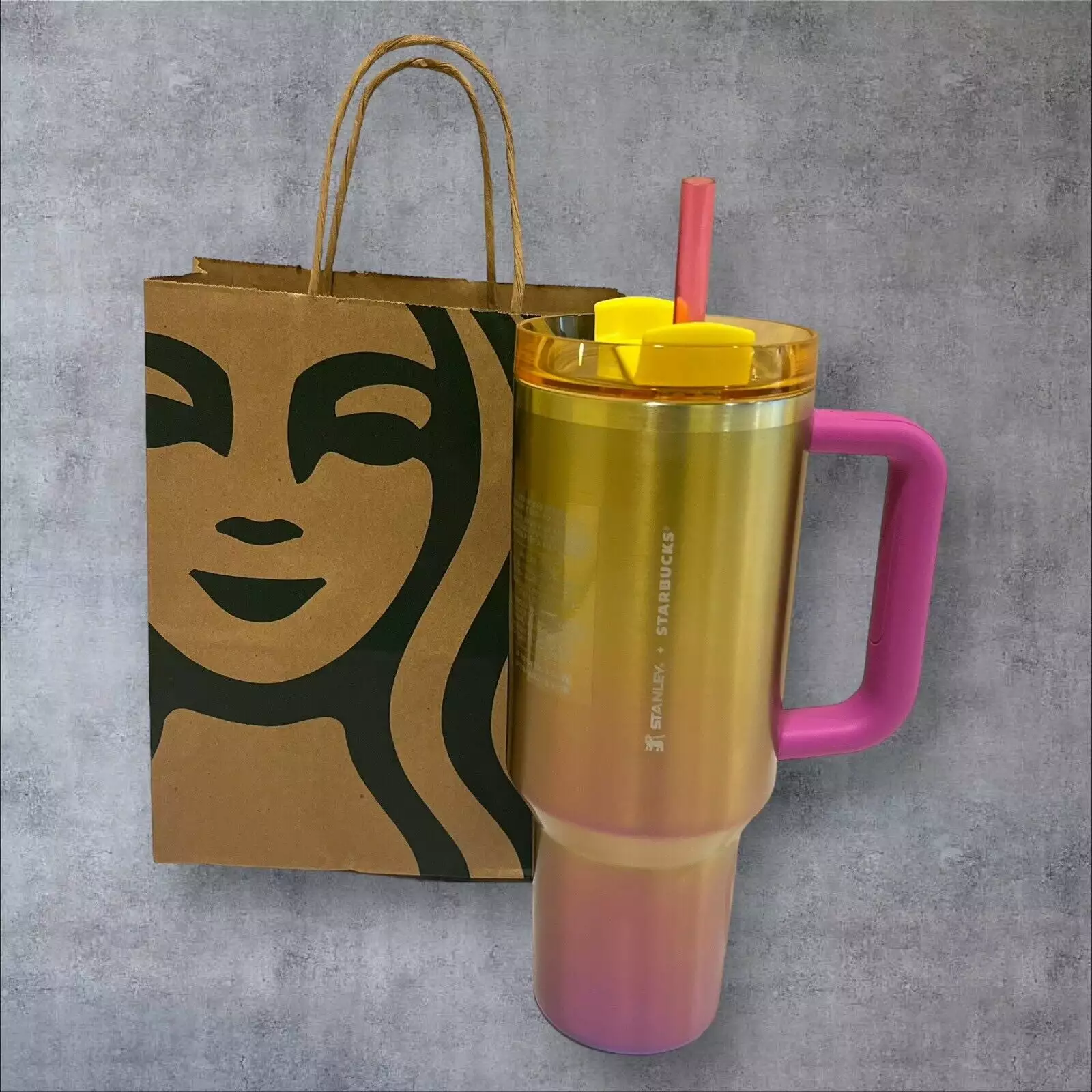 Starbucks x Stanley Summer 2024 40 oz Tumbler Sunset Gradient Limited Edition