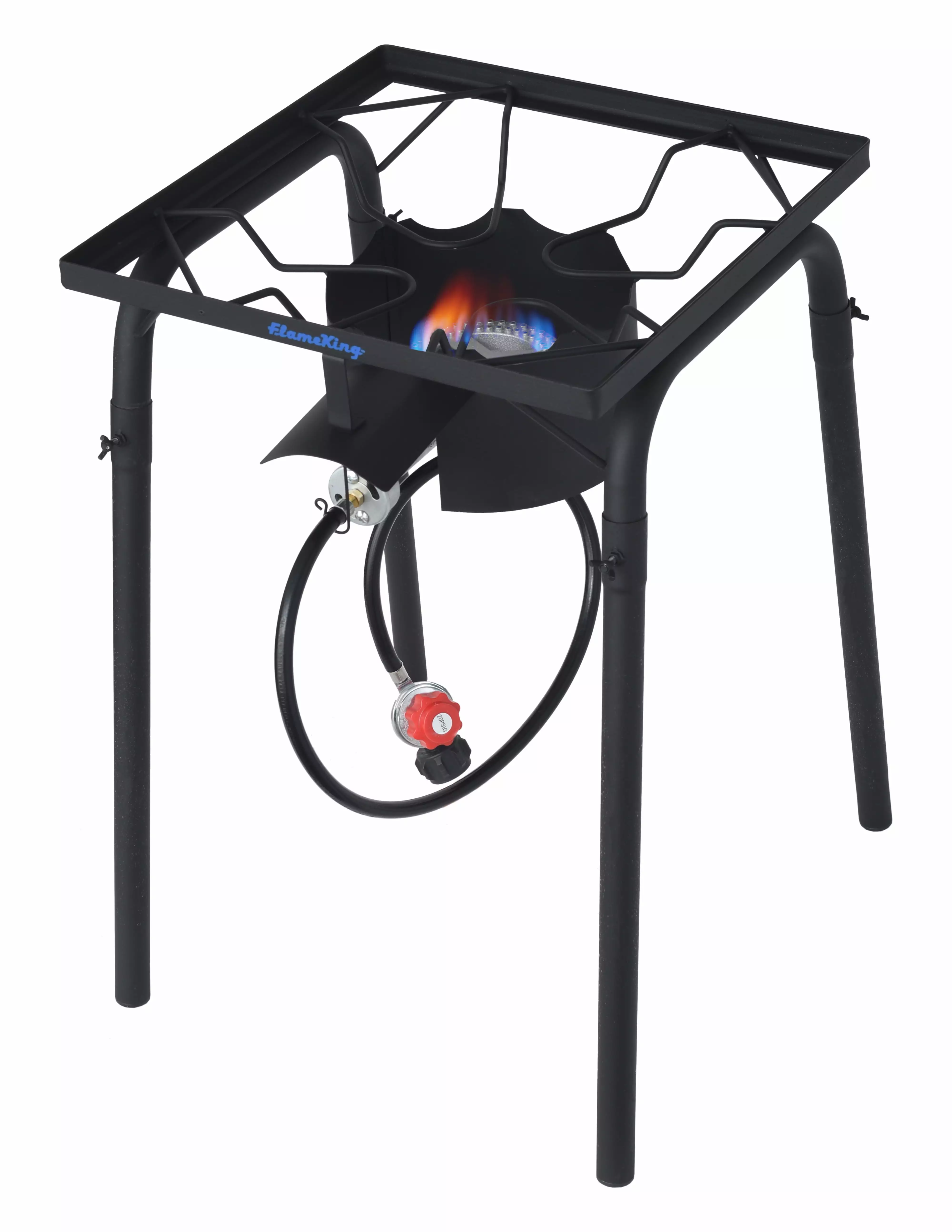 Flame King Heavy Duty 100K BTU Turkey Fryer Single Propane Burner Outdoor Cooking