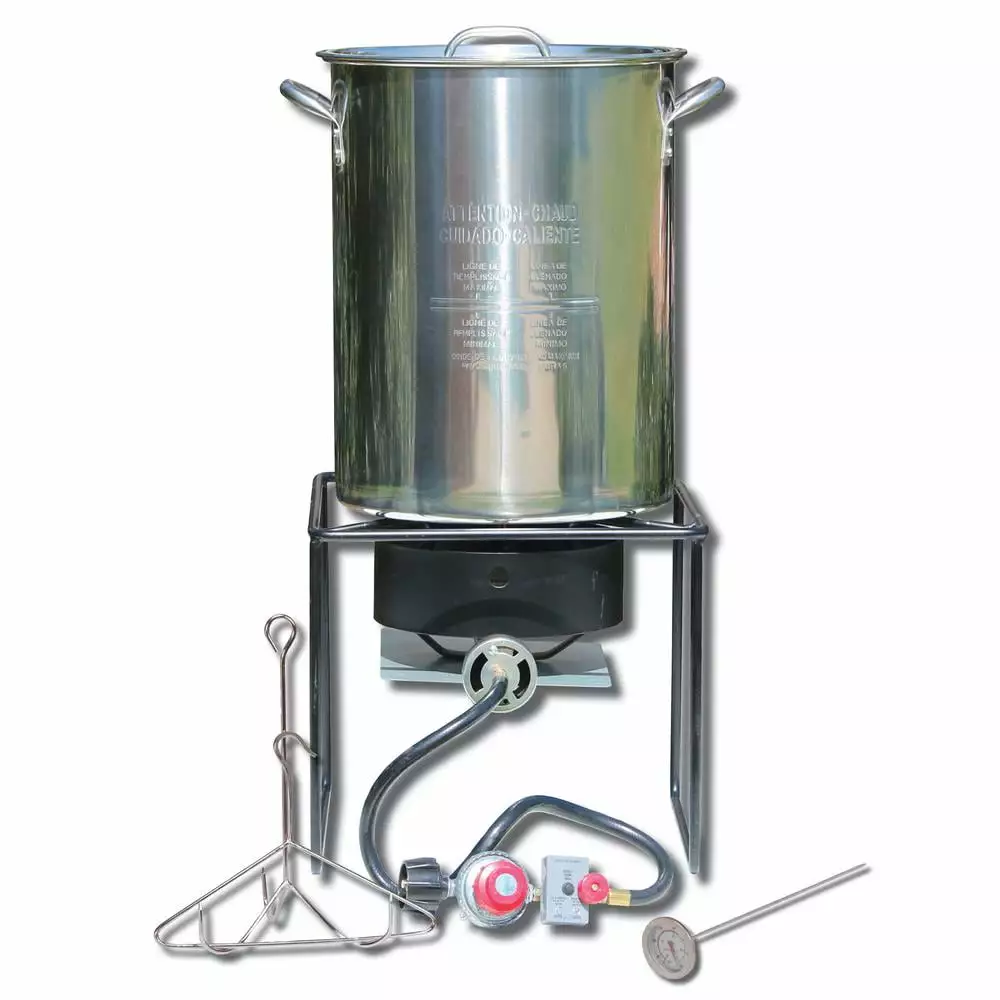 12 Welded Square Turkey Fryer Package Stainless Steel Turkey Pot