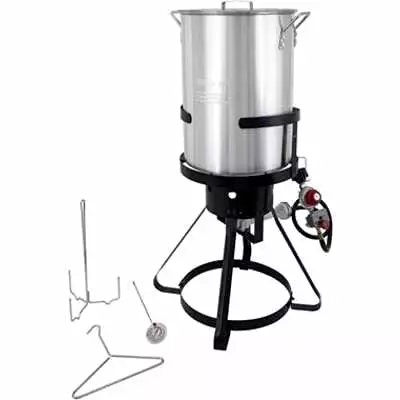 Chard 30Qt Turkey Fryer Kit - Complete Set Outdoor Cooking JSSYUU