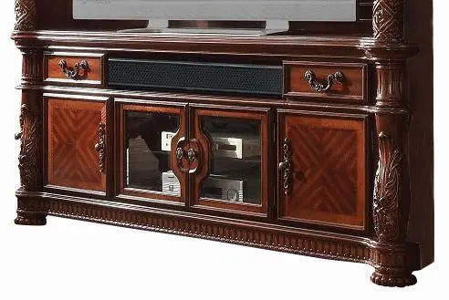 Acme Vendome Cherry TV Console 91318 - Modern Entertainment Center