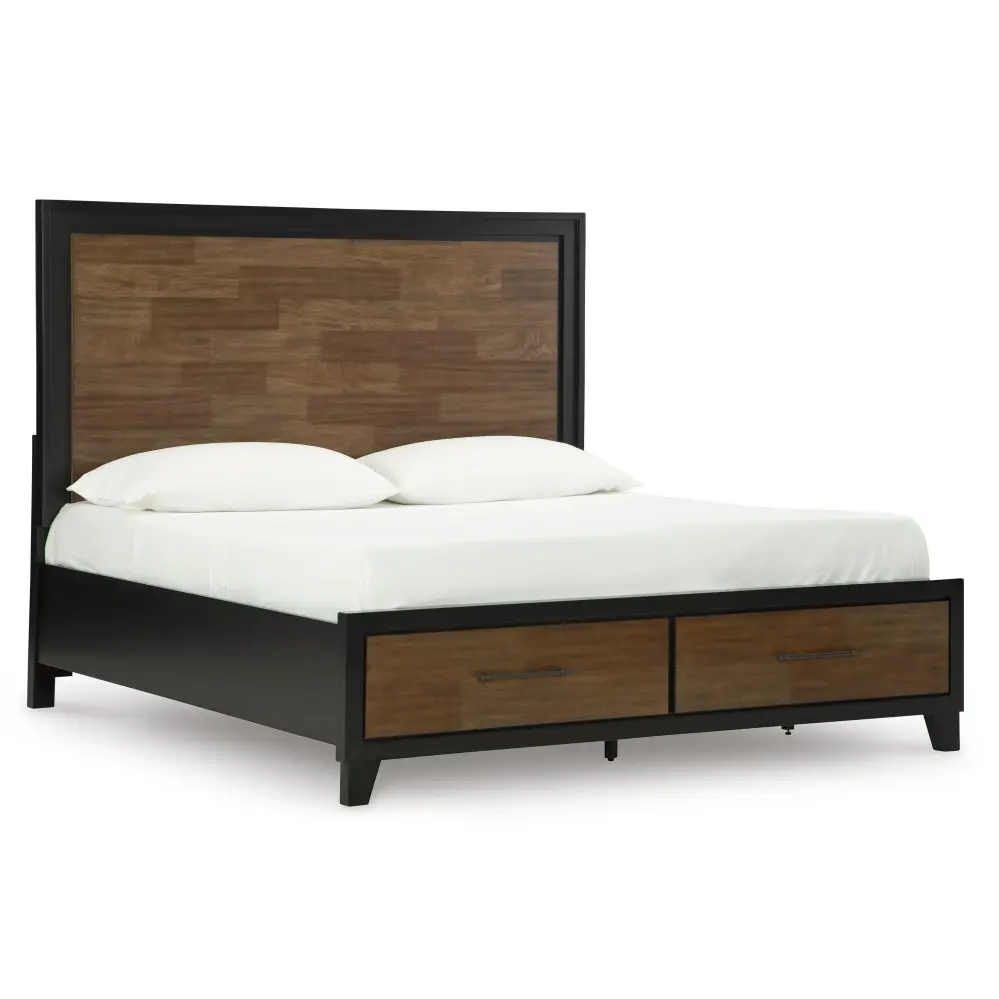Diamond Modern Furniture Exclusive Design Kraeburn Queen Panel Bed Storage B496-57/B496-54S/B496-197