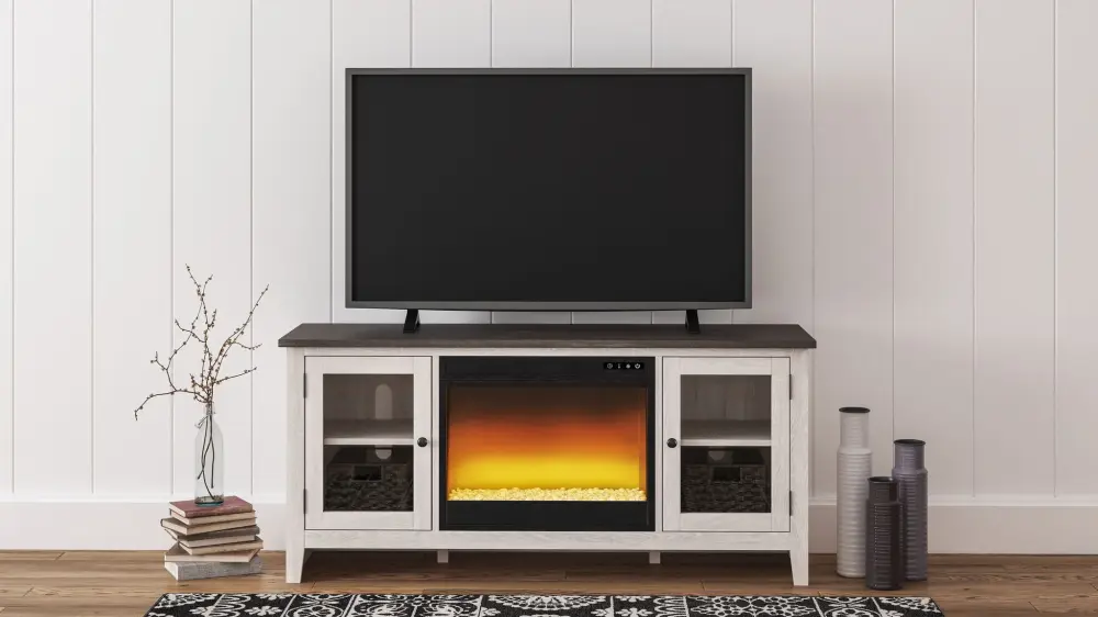 Dorrinson - TV Stand Fireplace Insert