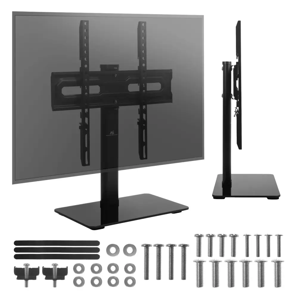Maclean wide-ranging TV stand, RTV cabinet, stand, max. 35 kg, 20 degree rotation, 32-55" TV, MC-132