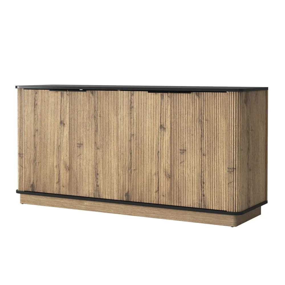 Multi Functional Sideboard, Ideal Choice TV And Tableware Storage Up-to-date Homes - Black
