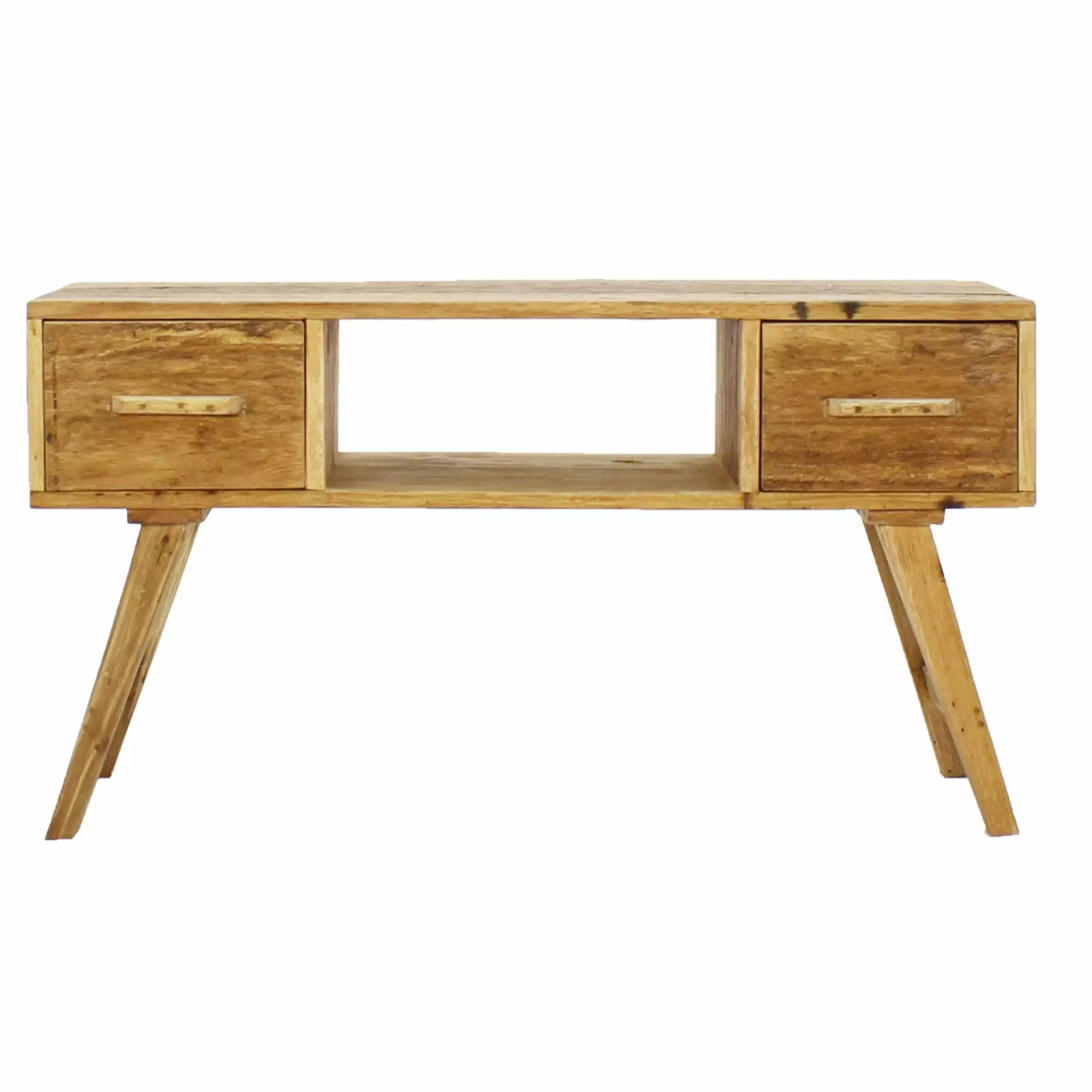 4D Concepts JavaTV Cabinet Entryway Table Drawers - Modern Storage Console Living Room Console