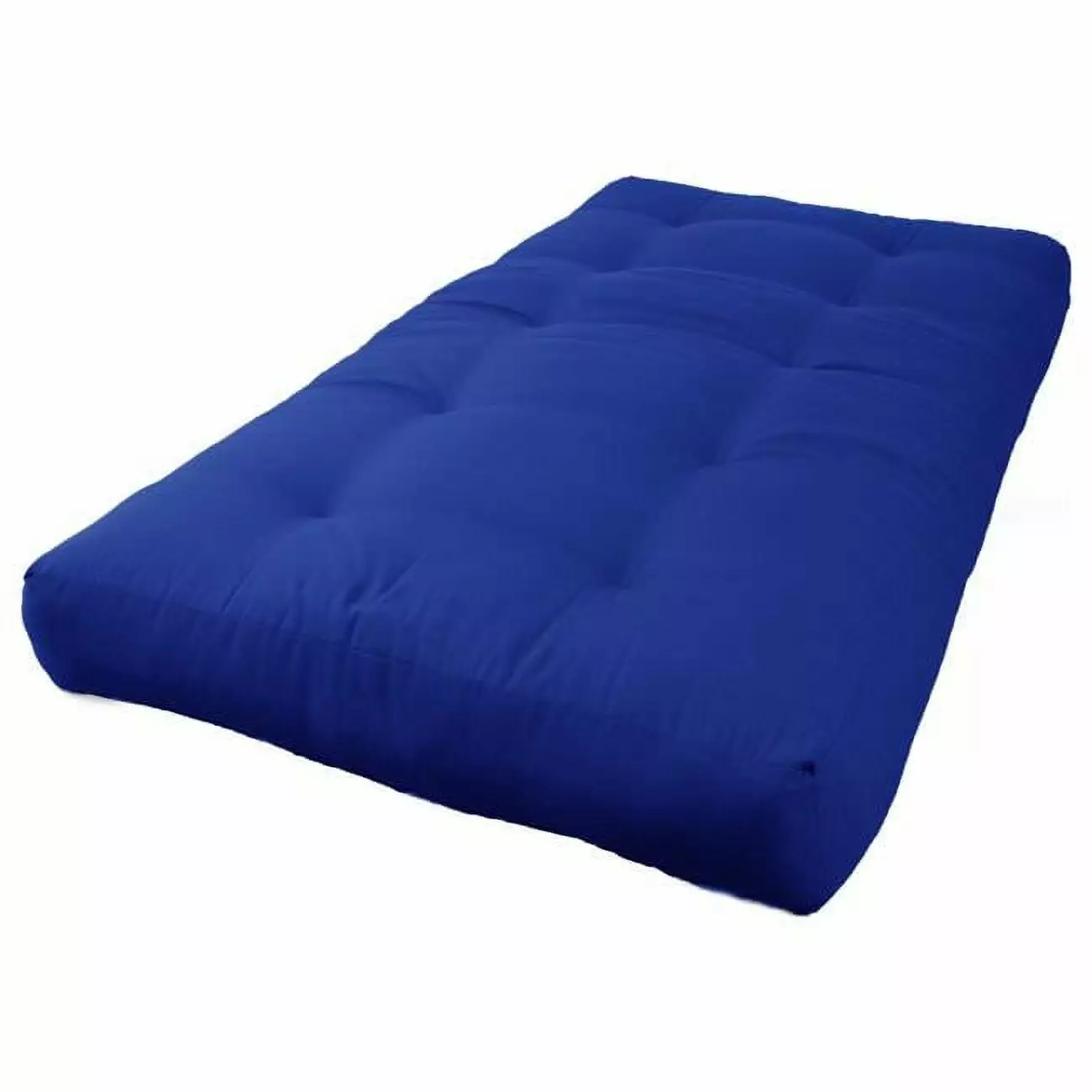 7 Inch Renewal Twill Twin Size Futon Mattress Royal Blue Soft Supportive Futons KD STONE AND CABINET