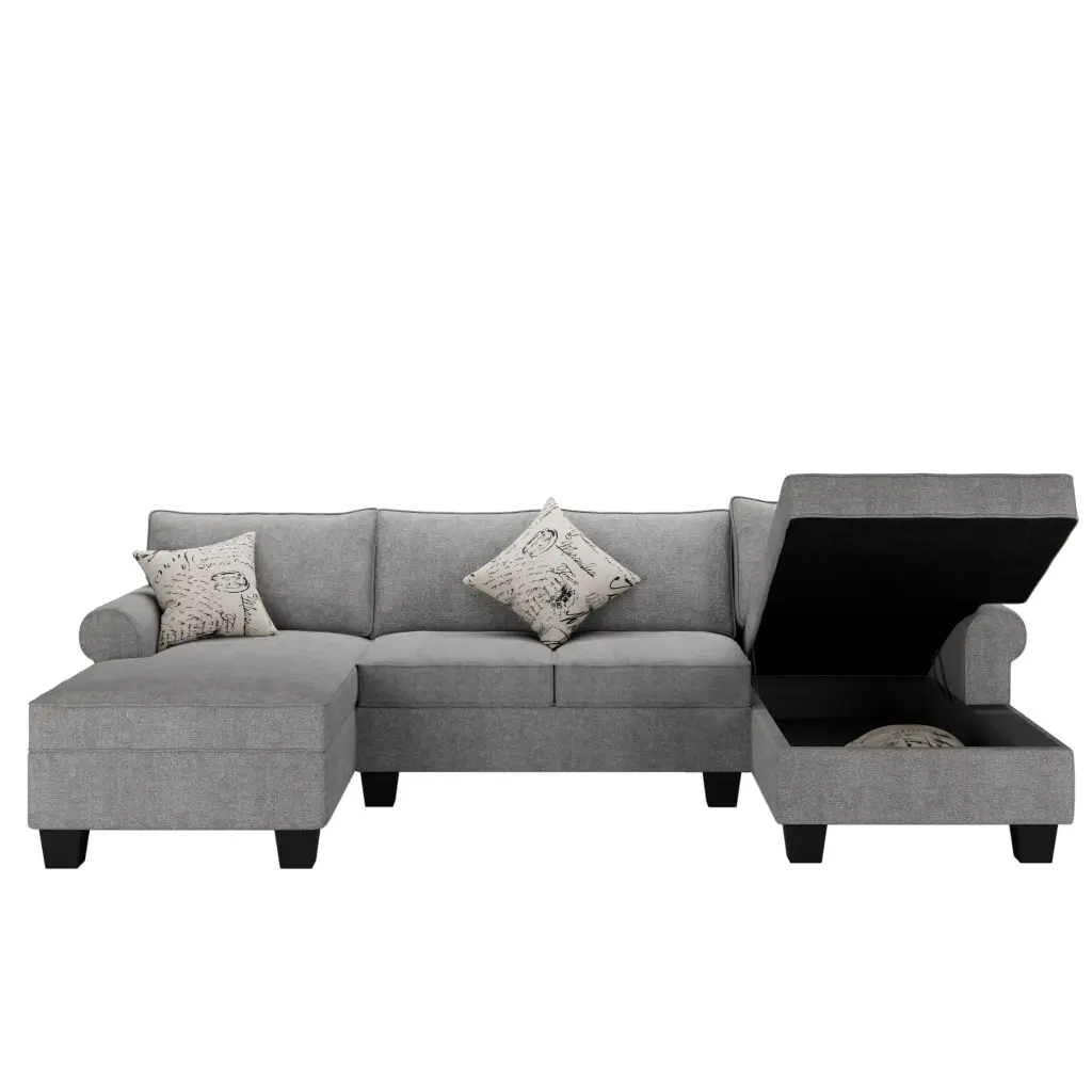 U-Shaped Sectional Sofa Double Chaises Spacious Living Room Bed Bath & Beyond