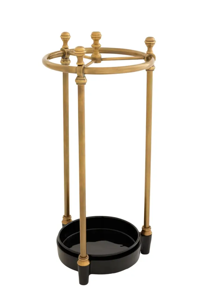 Eichholtz Artman Gold Umbrella Stand Elegant Entryway Decor