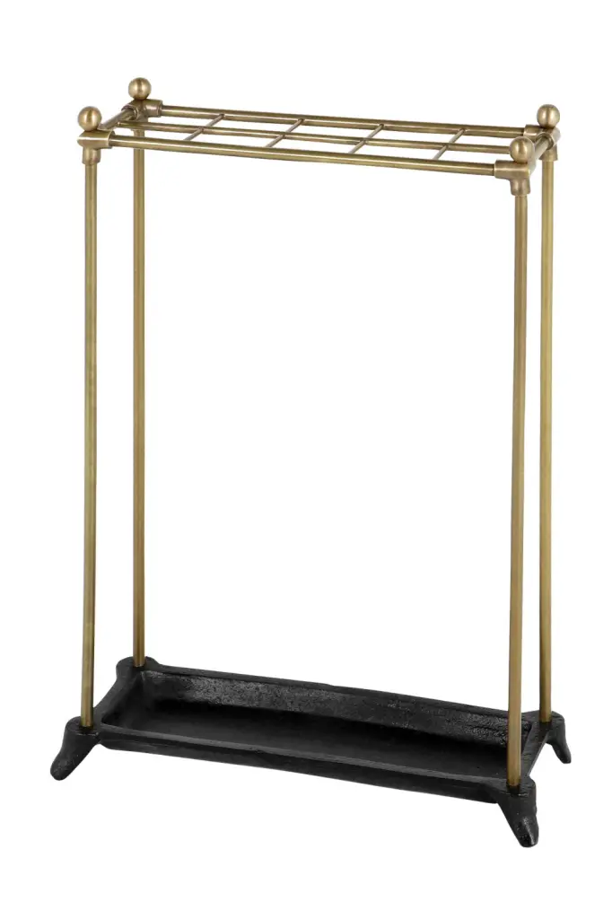 Eichholtz Brass Walking Stick Holder Elegant Entryway