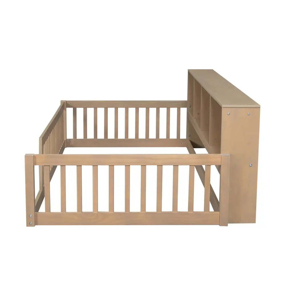 Floor Bed Storage Cabinets And USB Ports Seasonal Clothing