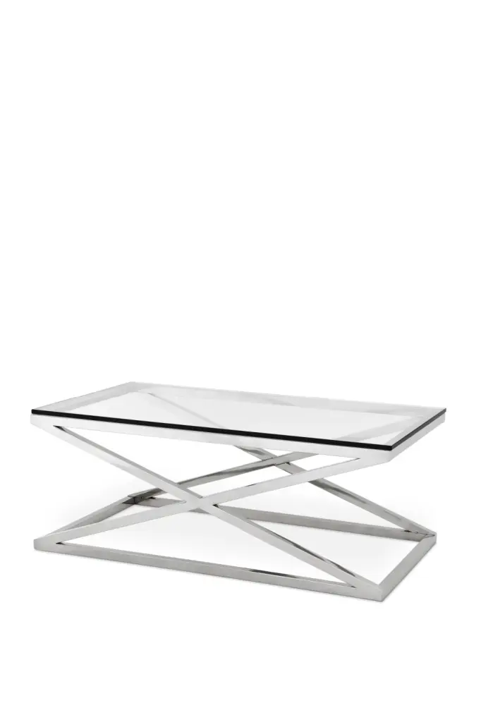 Eichholtz Criss Cross Crossed Leg Coffee Table Unique Living Room