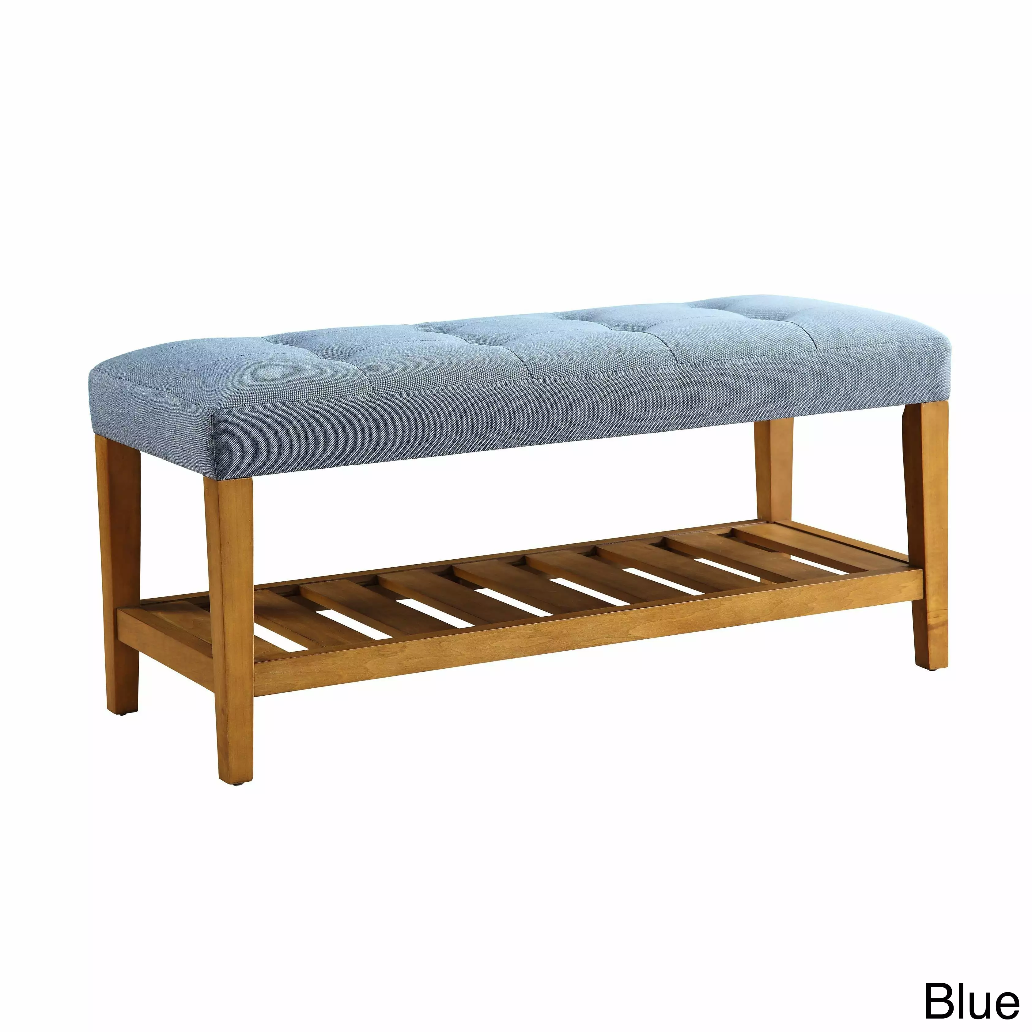 Acme Furniture Havenside Home Ventura Multicolor Tufted Fabric Bench - Stylish Living Room Seating Benches