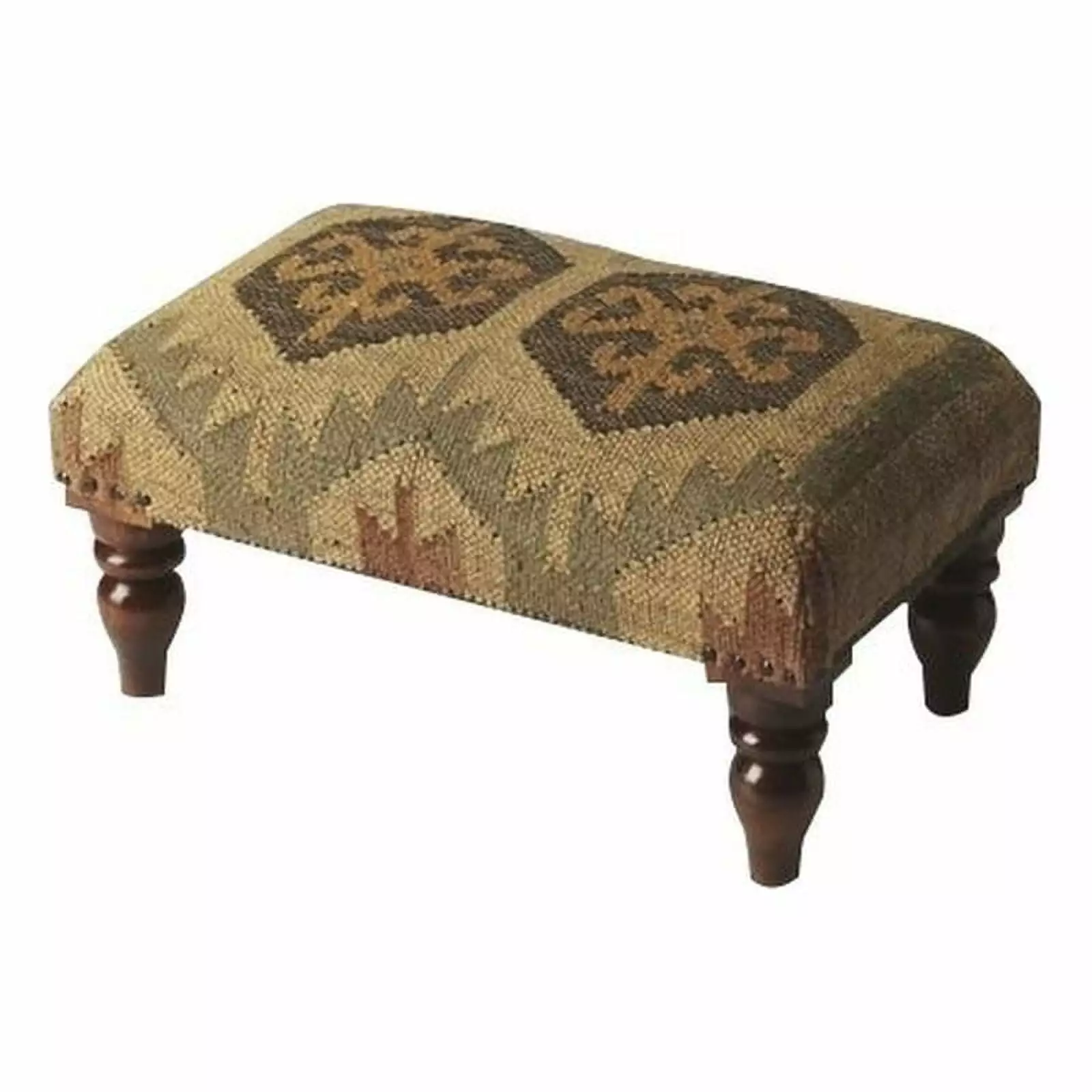 Beaumont Lane 10 Rectangular Transitional Fabric Bench Multi-Color Benches