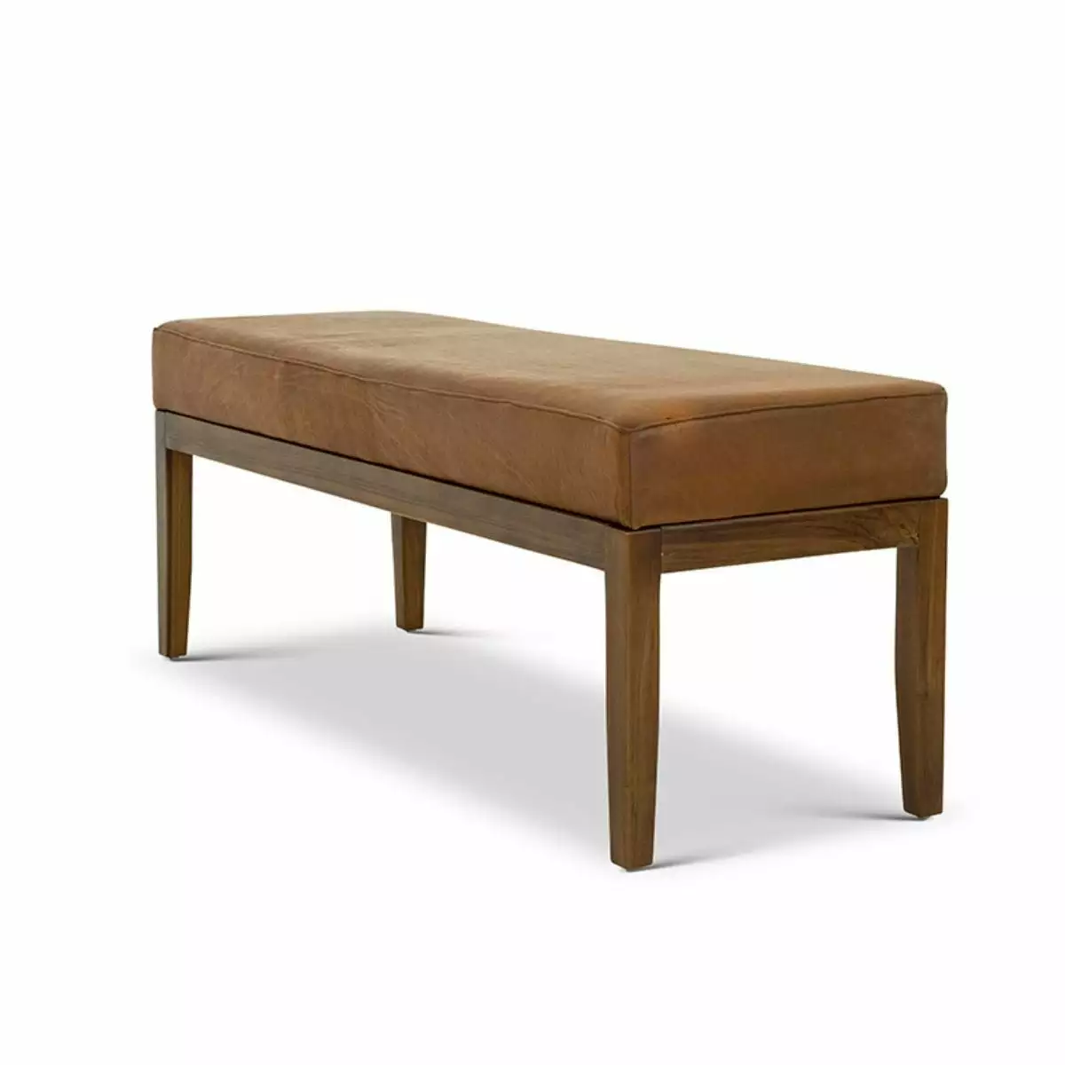Austin Genuine Leather Bench Upholstered Seat Benches Ghislaine