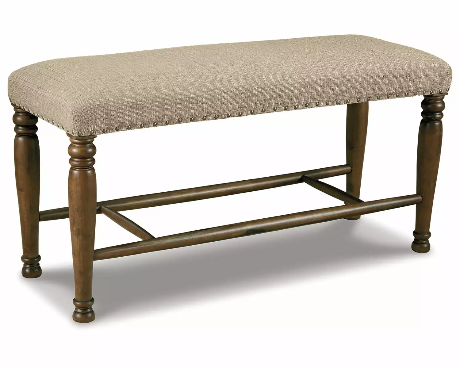 Signature Design Ashley Lettner Counter Height Upholstered Dining Room Bench Brown - Comfortable and Stylish Benches