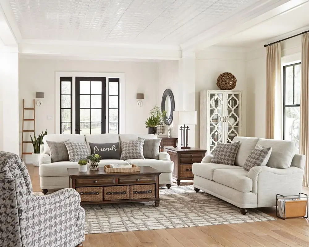 Glenn Upholstered Accent Chair Grey Living Room Armchair