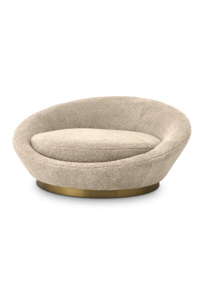 Round Upholstered Loveseat Eichholtz Duardo Living Room Sofa