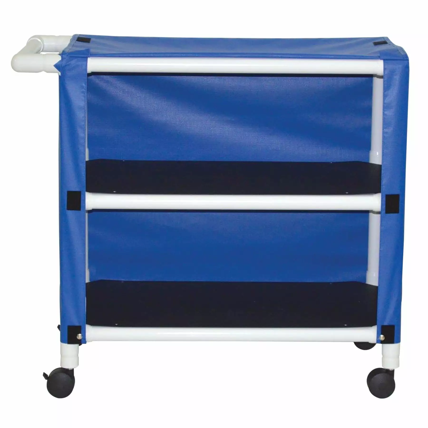 MJM International 332-2C Mid-Size 2 Shelf Linen Cart Office or Home