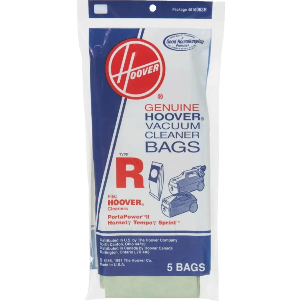Hoover Type R Standard Vacuum Bag 5-Pack Upright Vacuums