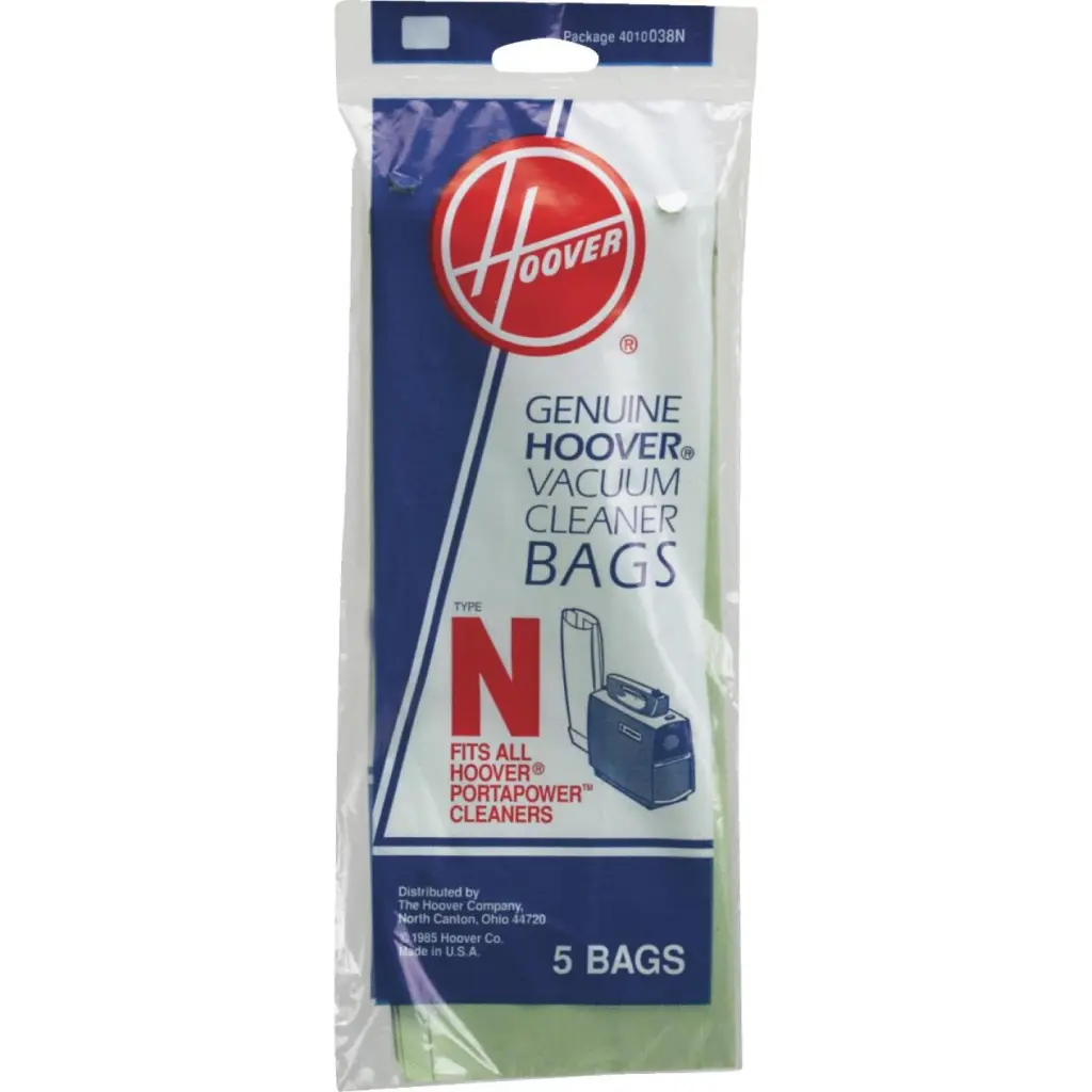 Hoover Type N Standard Vacuum Bag 5-Pack Efficient Cleaning
