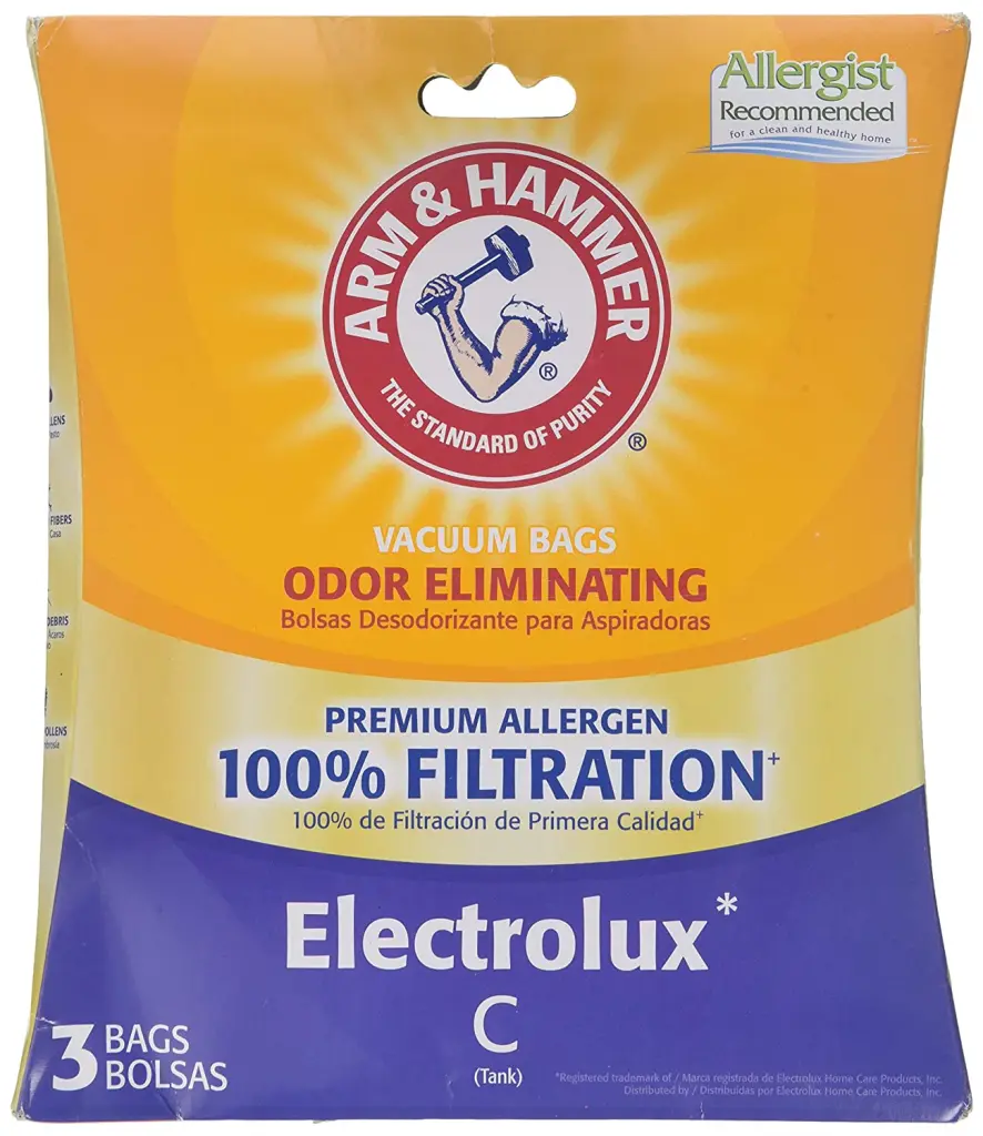 Electrolux Vacuum Bags 3 Pack Style C Replacement Filter Bags Arm u0026 Hammer