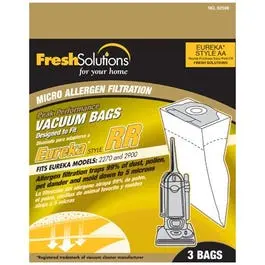 Vacuum Cleaner Bags RR Style 3-Pack High Capacity Dust Collection Eureka