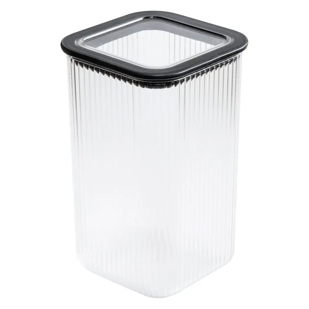 Branq kitchen container, food, 1.5 l, transparent jet-black seal, Neroli