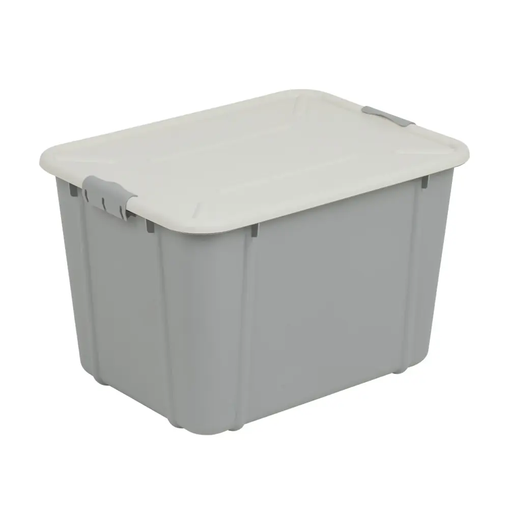 BranQ Velur 30L storage container lid portable grey